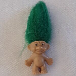 Miniature 1" Troll Green Hair